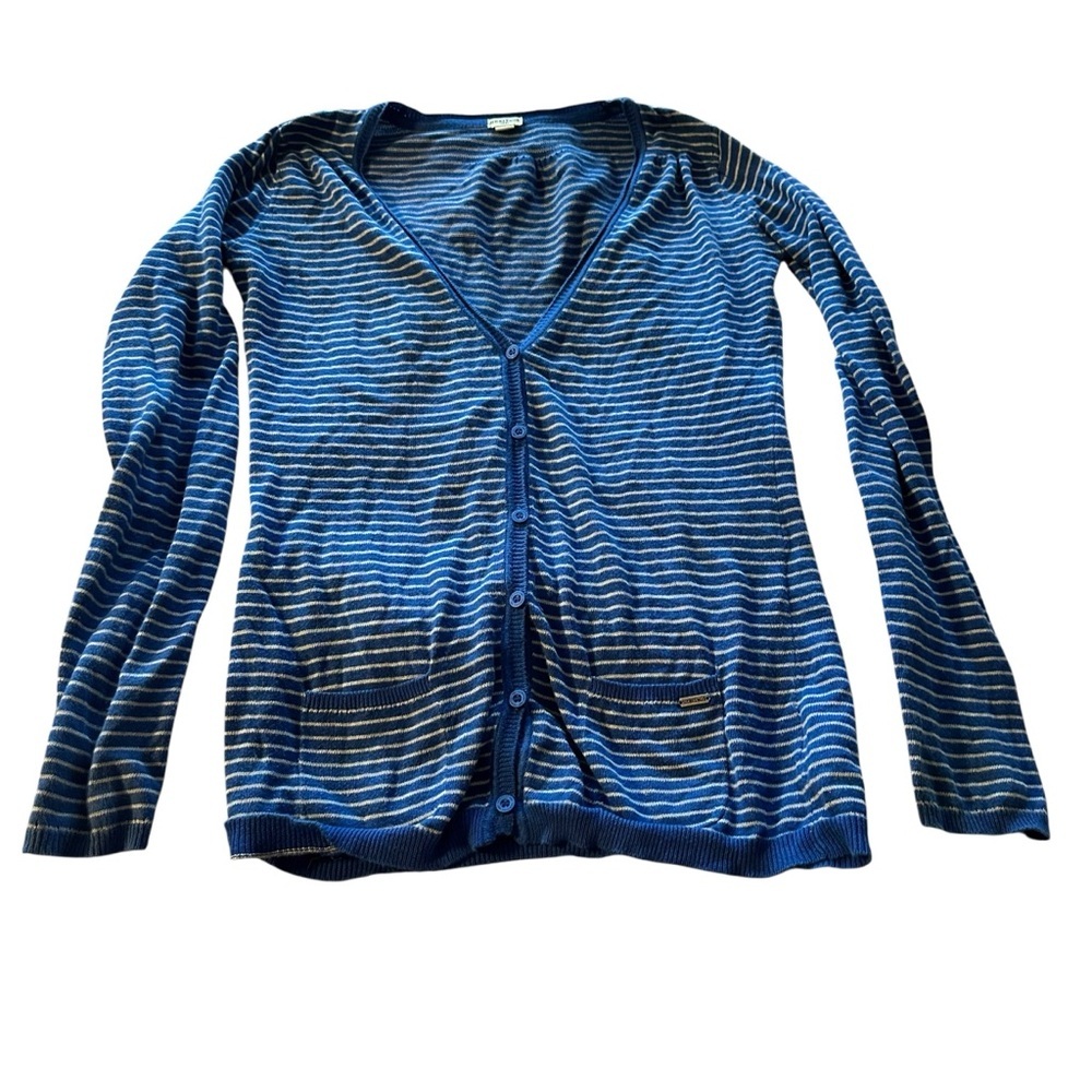 Heritage Navy and Beige Knit Sweater